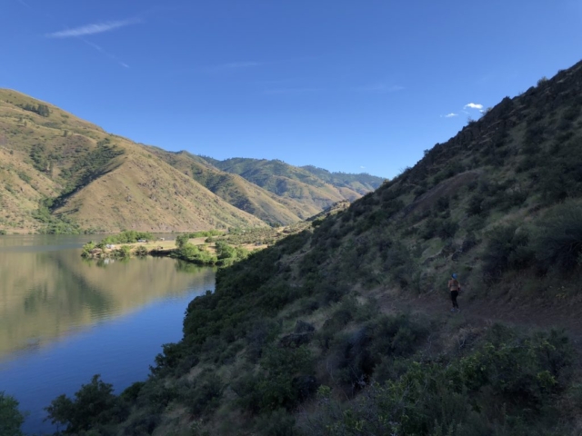The last few steps until getting back to the van in Hells Canyon