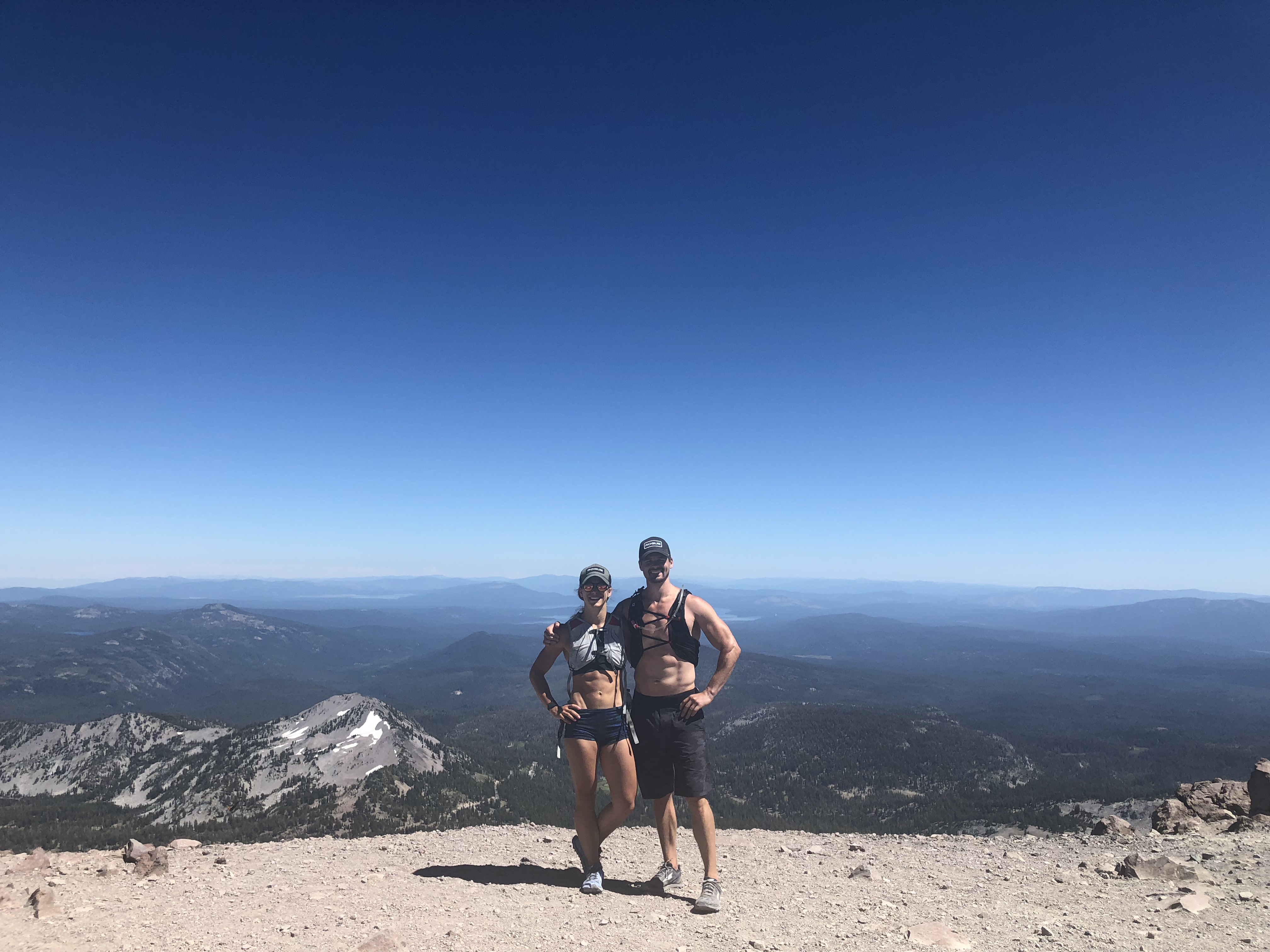 Emily and Joe at the Lassen National Park Cinder Cone of the Vantastic Life