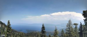 panorama at south lake tahoe while hiking