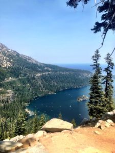 Lake Tahoe from high above during our trail run