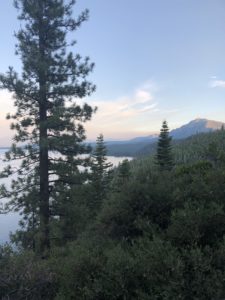View from Lake Tahoe from the trail