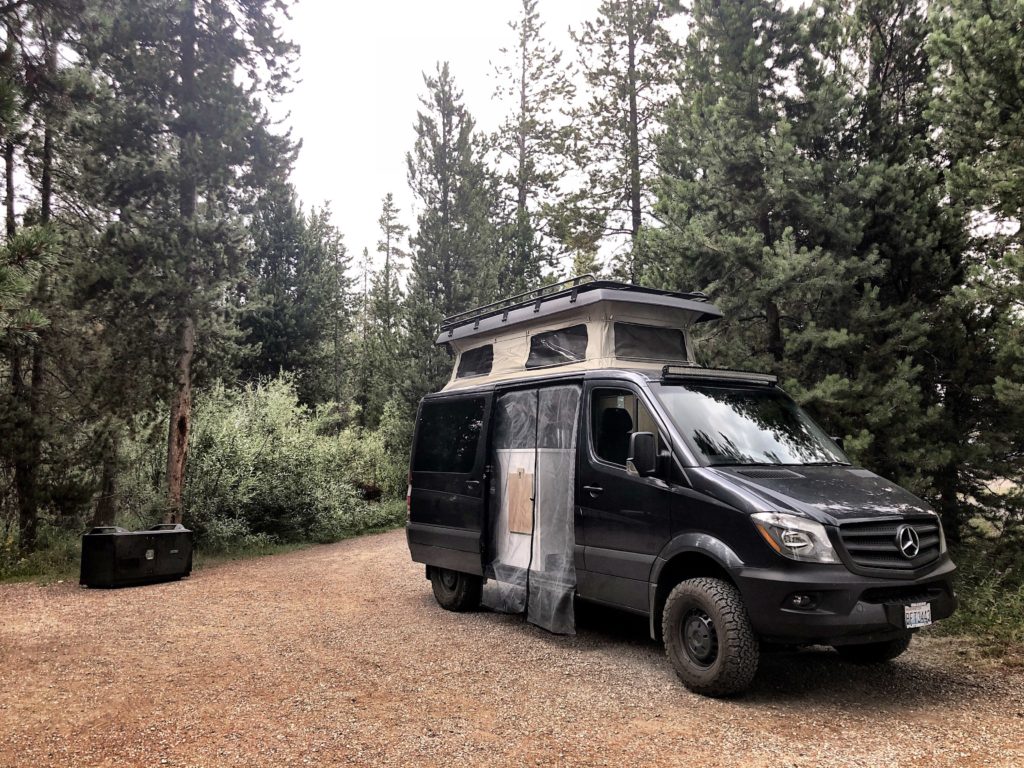 Sportsmobile at Baker’s Hole Forest Service Campground