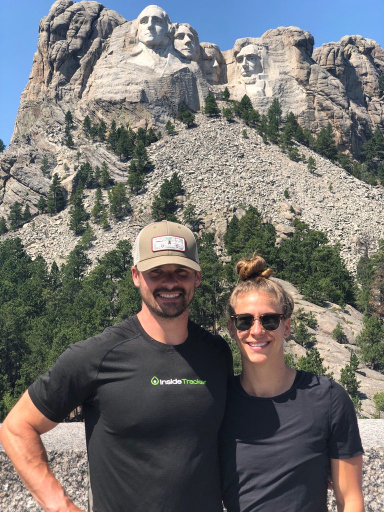 Joe & Emily at Mt. Rushmore, much cooler than expected