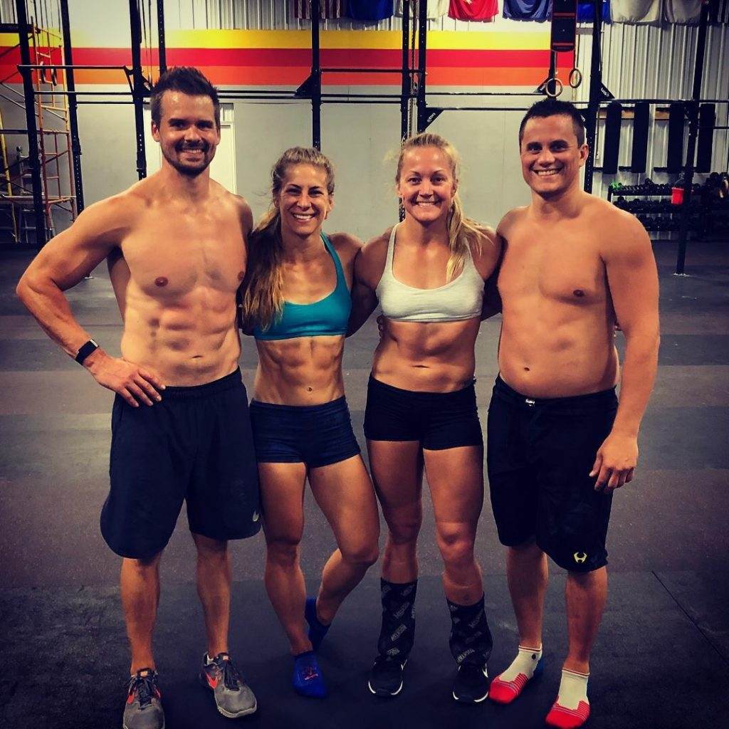 Joe, Emily, Karla, and Lucas after a workout at EHP CrossFit in Moorhead MN. 