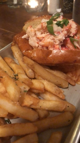 Bar Harbor Lobster Rolls and fries