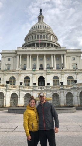 Emily and Joe in DC on Northeast Tour