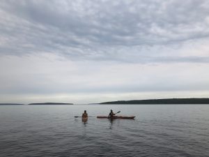 Joe & Emily Kayaking in Apostle Islands