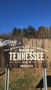 Entering Tennessee On our road trip