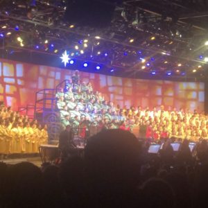 CANDLELIGHT PROCESSIONAL EPCOT at Christmas time