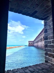 Amazing blue water at Dry Tortuga National Park