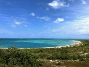 Blue water views from Fort Jefferson in Dry Tortugas