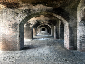 Tunnels and arches in Fort Jefferson