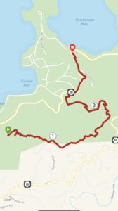 Map of 2nd run in US Virgin Islands National Park