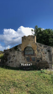 Pizza oven at sugar mill ruins at US Virgin Islands National Park