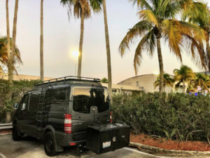 Sportsmobile Sprinter Van in Miami airport