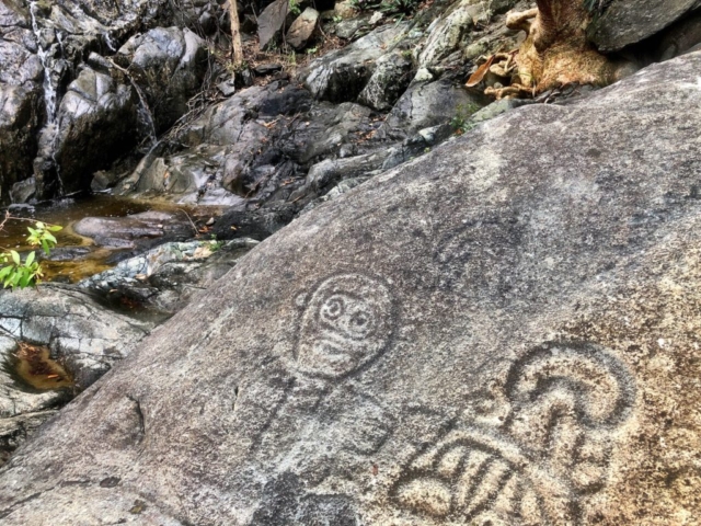Petroglyphs on US Virgin Islands National Park from BC