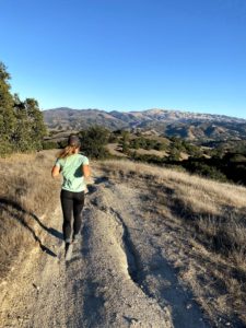 Emily running in Monterey CA