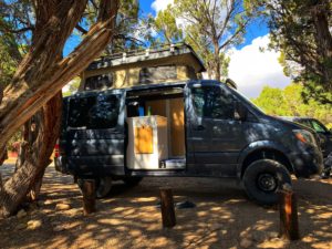 Van camping at Black Canyon