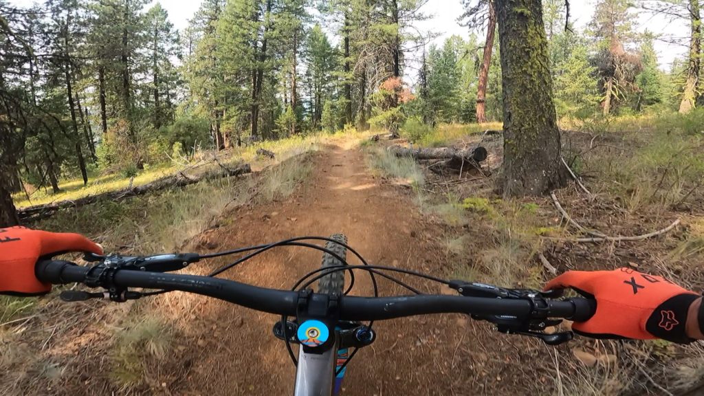 Riding mountain bikes in Bend Oregon at Phil's trails