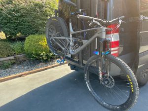 Revel Rascal mountain bike on van Sherpa Rack
