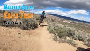Mountain Biking Creek Trail (TWICE) in Carson City NV with Joe jumping his bike
