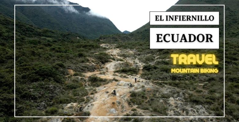 Drone footage of mountain biking the Mars section of the El Infiernillo trail in Ecuador