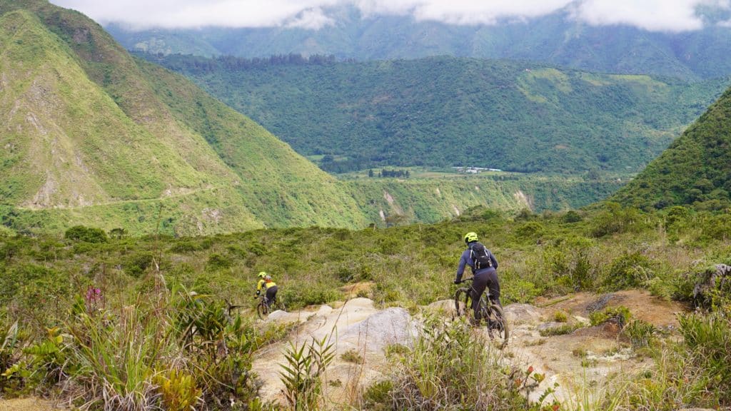 The Mars section of the El Infiernillo trail in Ecuador