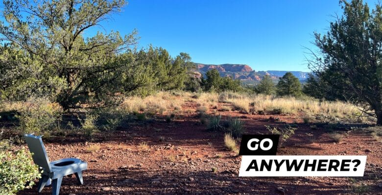 Cleanwaste go anywhere toilet in Sedona Arizona