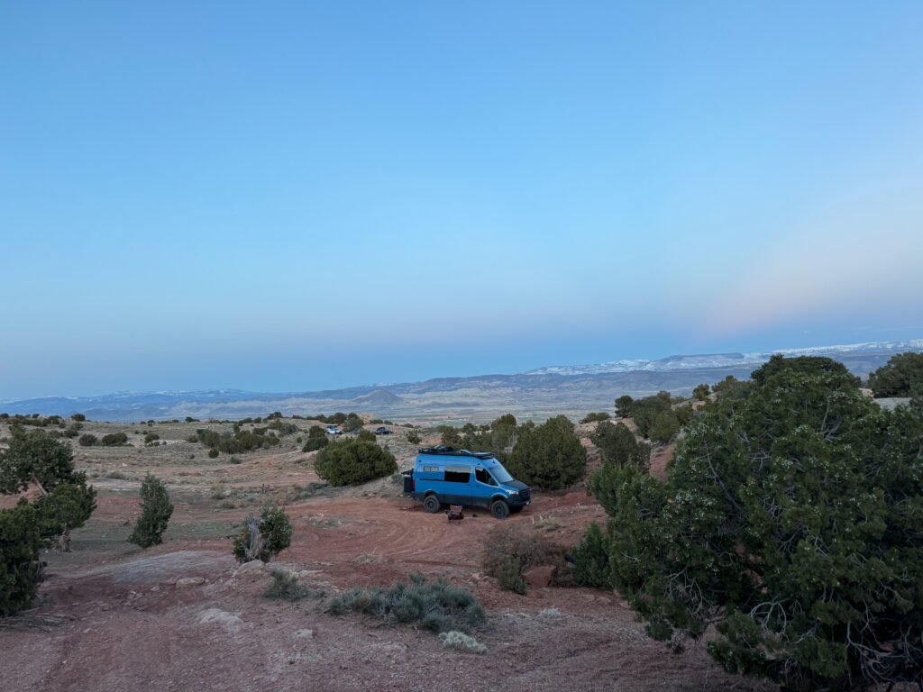 Van life camping for free in Richfield Utah