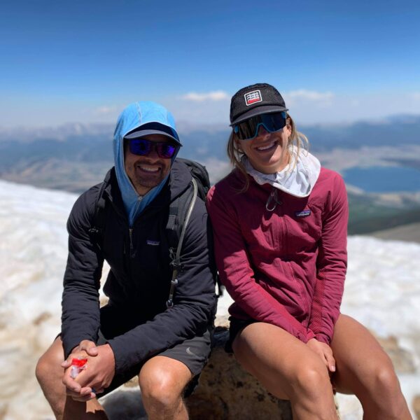 Emily and Joe in matching Patagonia jackets