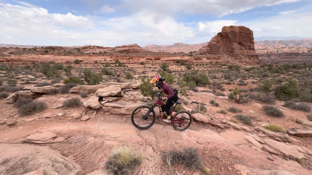 Riding Santa Cruz Bronson in Moab