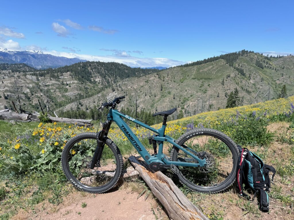Transition Regulator CX in Leavenworth WA on Xanadu trail. One of the best new eMTB's of 2025