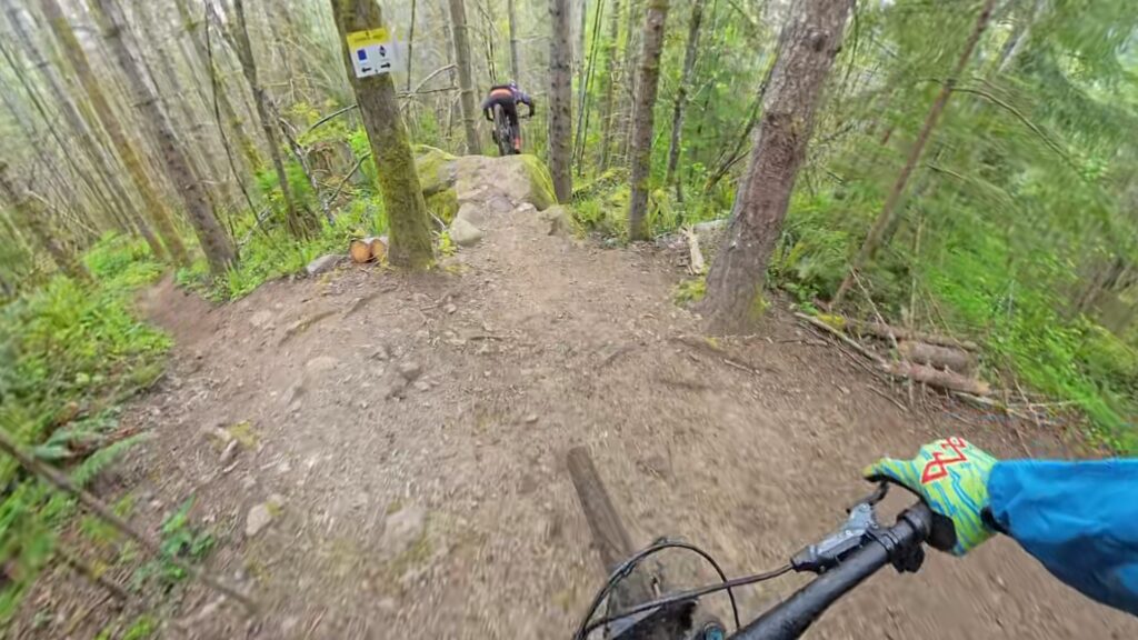 Emily riding Norco Sight VLT CX on rock roll