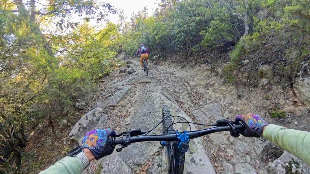 DH track near San Romolo Italy - Mountain biking