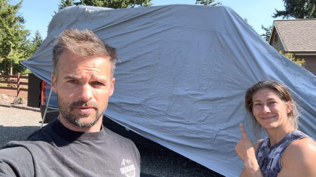 Storing our Sprinter van to get ready to head to the Stone King Rally